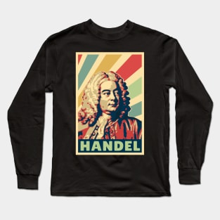 Georg Friedrich Handel Vintage Colors Long Sleeve T-Shirt